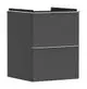 Hansgrohe-HG-Xelu-Q-Waschtischunterschrank-Diamantgrau-Matt-480-475-mit-2-Schubkaesten-fuer-Handwaschbecken-Chrom-54020000 gallery number 1